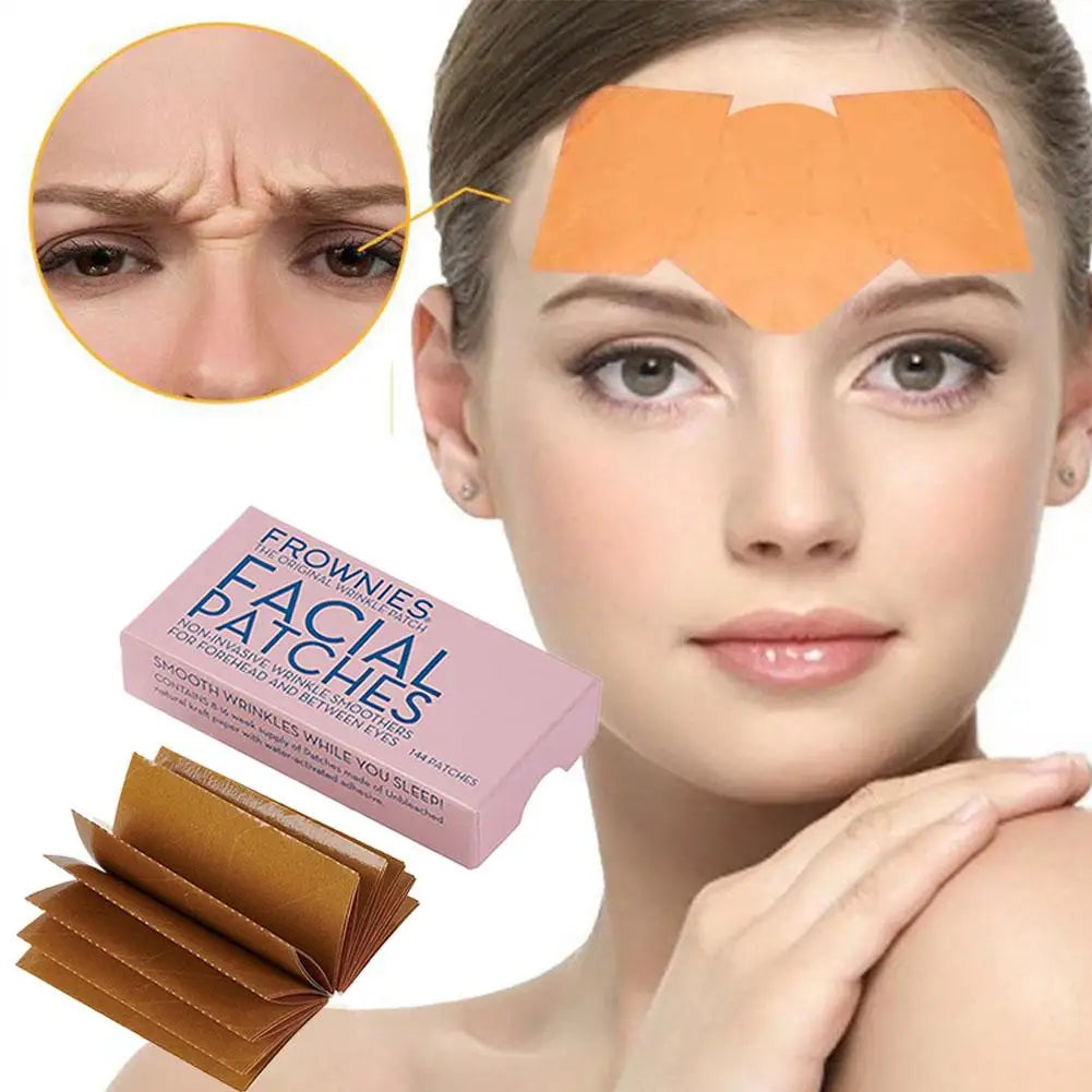 144Patches Face Lift Tape Lifting Firming Face Sticker Anti-Wrinkle Lift Up Tape Frownies Facial Patches For Women Forehead