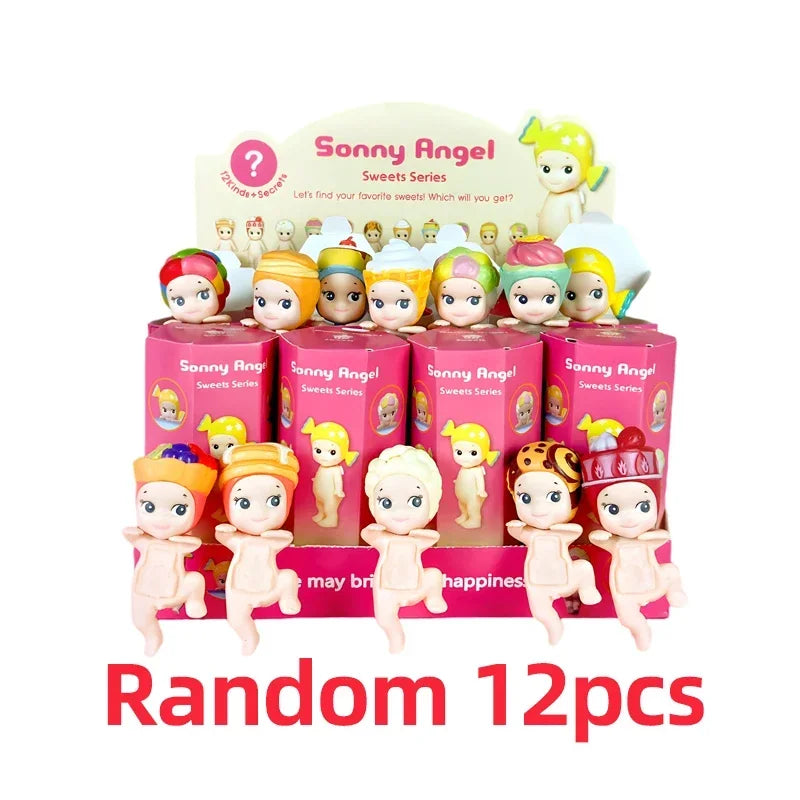 Smiski Cherry Blossom Stitch Series Blind Box Gift Mini Anime Figures Ornaments Dolls Fans Children Christmas Birthday Gift