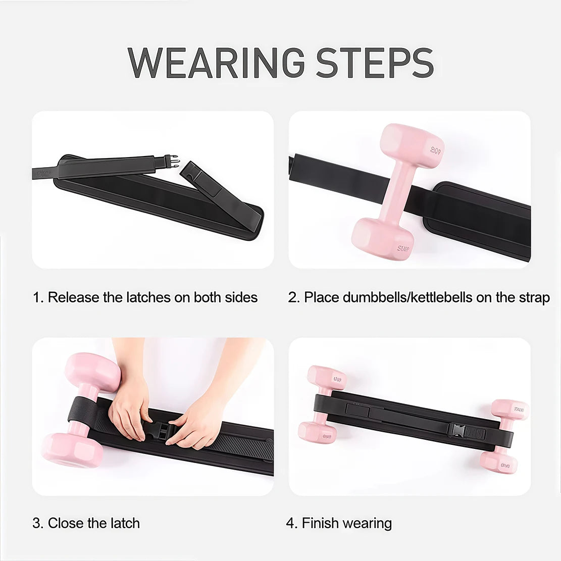 Weightlifting Hip Bridge Belt Weight Training Plank Squats Assist Straps Dumbbell Load Hip Protection Workout Assist Belt