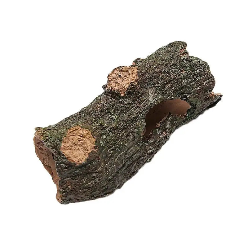 Resin Tree Branch Fish Shrimp Turtle Hidden Hollow Tree Log Fish Tank Aquarium Simulation Fountain Accent Decoration