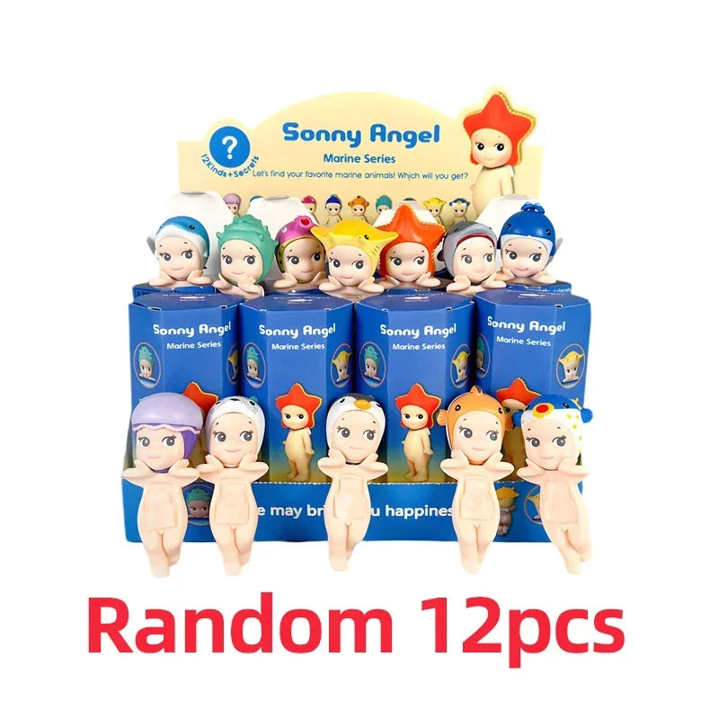 Smiski Cherry Blossom Stitch Series Blind Box Gift Mini Anime Figures Ornaments Dolls Fans Children Christmas Birthday Gift