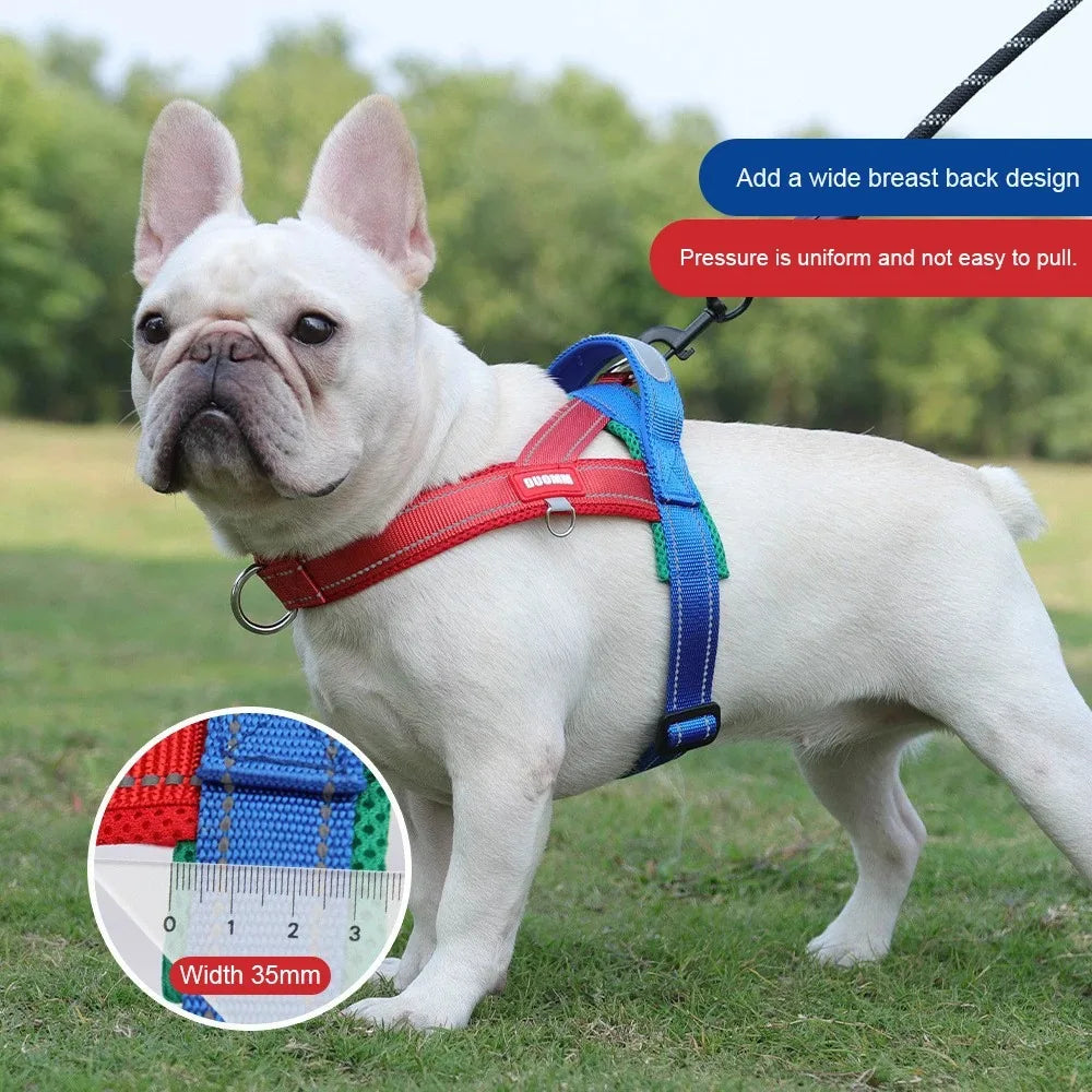 Dog Harness Chest Strap Puppy Accessories Pet Supplies Collar Tactical Vest Dogs Things Leash Cats Products Collars
