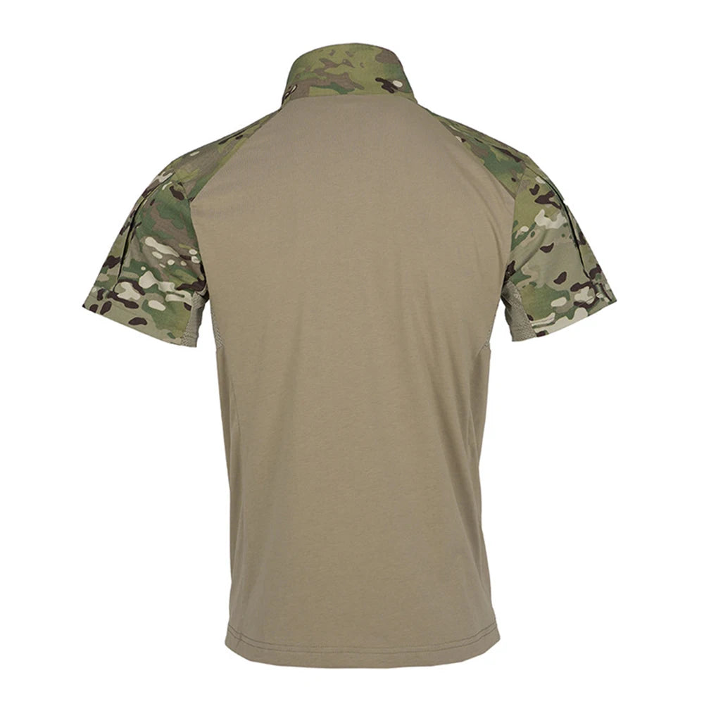 Outdoor Sport Camo Shirts Tees Mens Breathable Tactical CP Camouflage Combat Shirt Hunting Clothes Tops Workout Clothing T Shirt