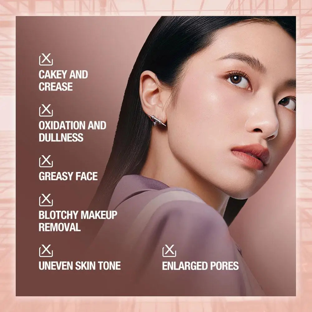 Professional Face Primer Moisturizing Oil-Control Foundation Facial Brightening Invisible Pore Smooths Fine Lines Base Makeup