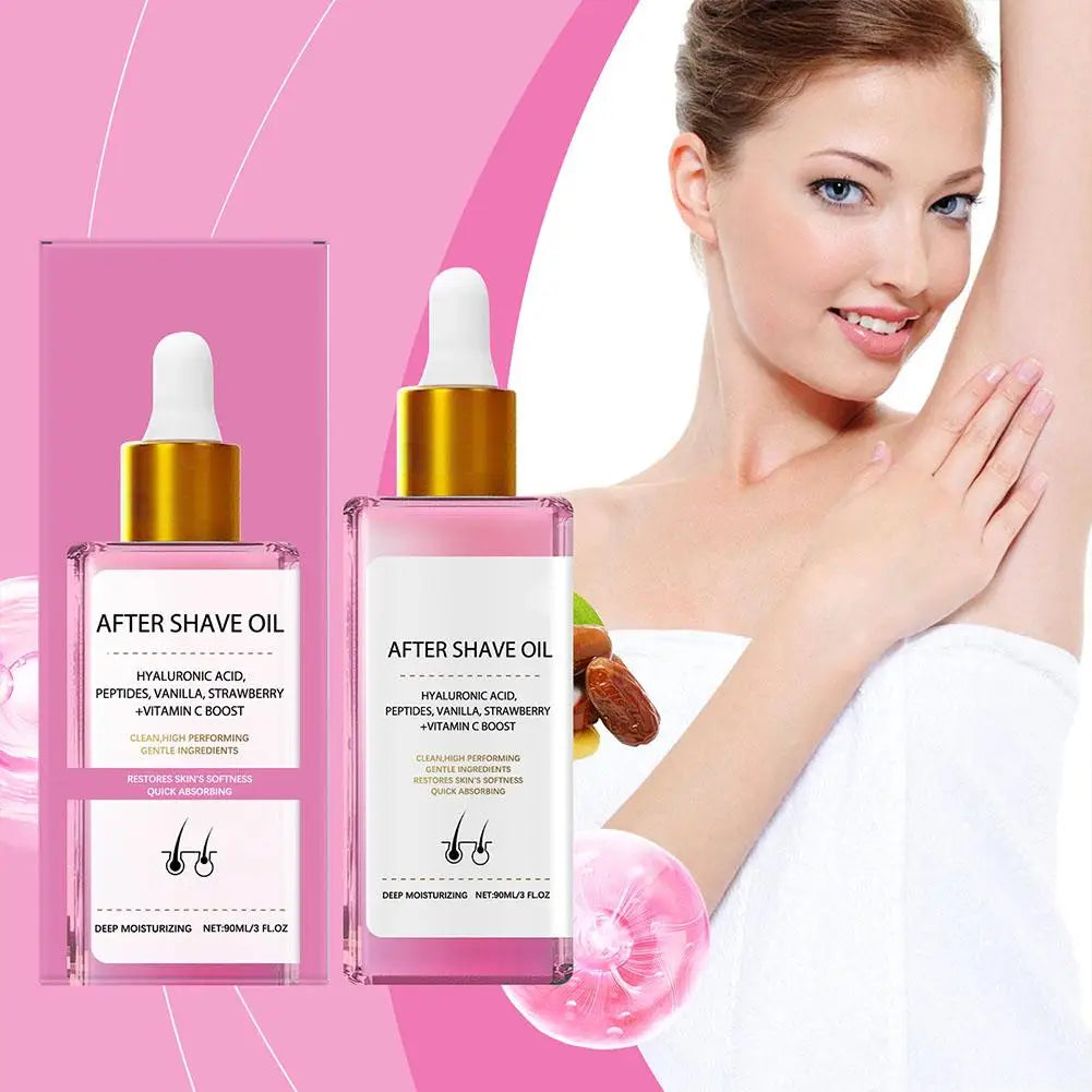 90ml Strawberry Hair Removal Aftercare Oil Gently Soothes The Skin Moisturizing 60g Hair Removal Cream Skin Care
