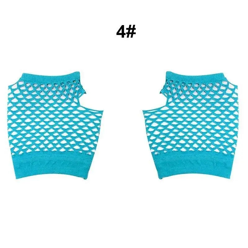 1 Pair Short Fishnet Fingerless Gloves Gloves Party Gloves Fishnet Gloves