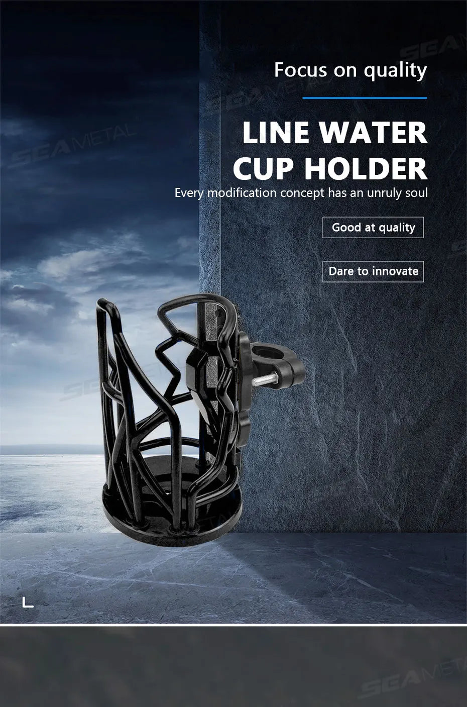 BLALION Motorcycle Universal Drink Holder Bike Water Cup Bottle Holder Handlebar Bottle Holder ABS Water Bottle Cage Accessory
