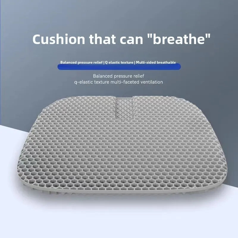 Latex cushion summer honeycomb gel seat cushion truck single piece silicone ventilated cool breathable office fart cushion