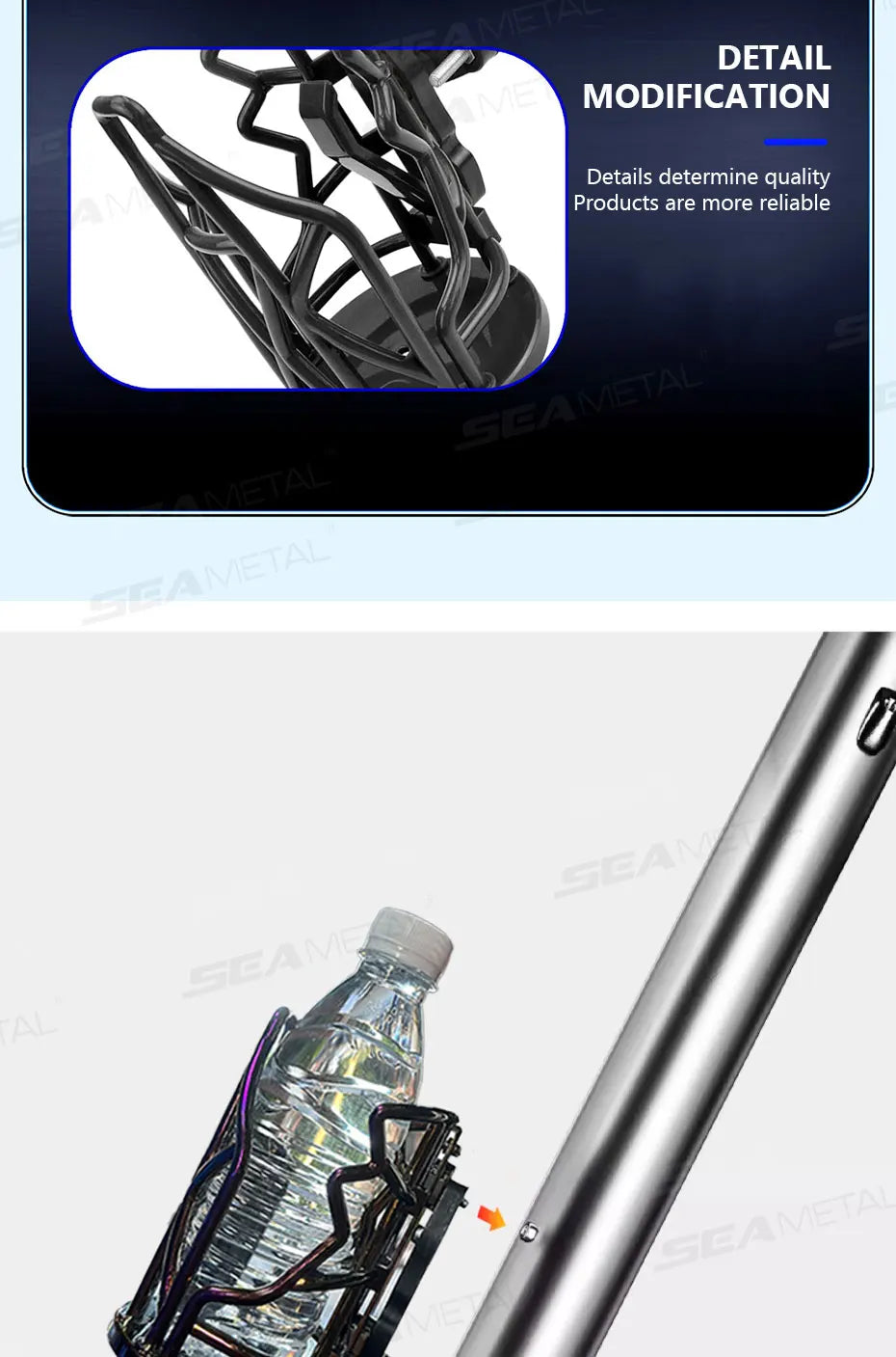BLALION Motorcycle Universal Drink Holder Bike Water Cup Bottle Holder Handlebar Bottle Holder ABS Water Bottle Cage Accessory