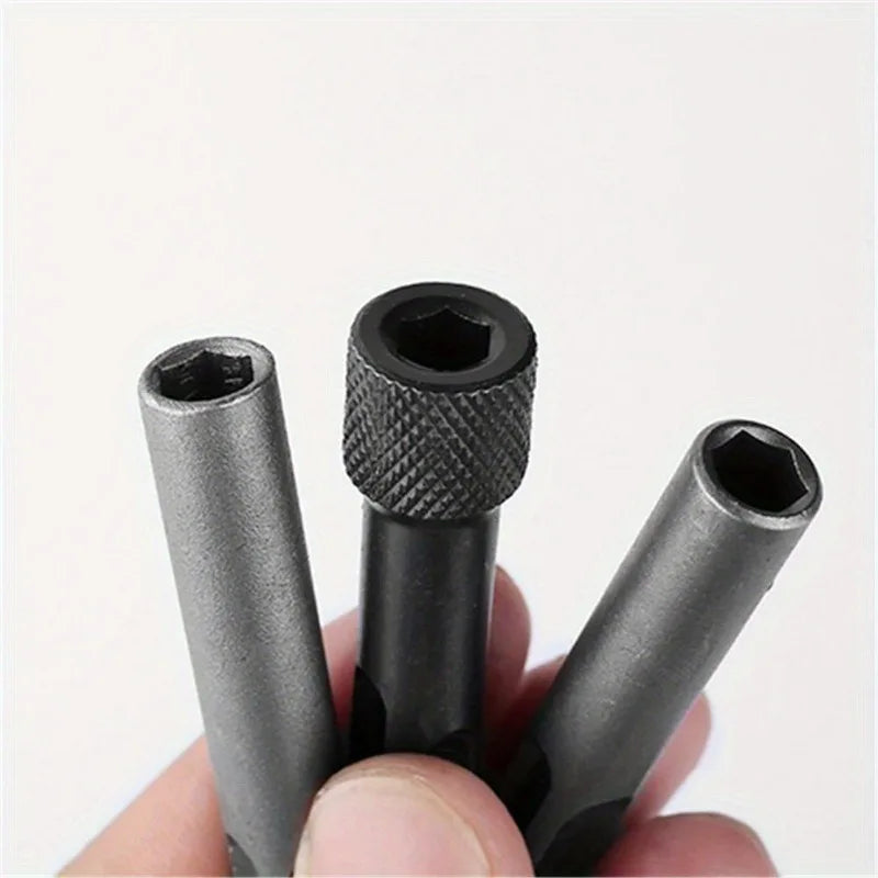 2pcs 1/4'' Hex Shank Screwdriver Holder Drill Bits Adaptor Converter Quick Release Kit for Hammers Impact Drill Bits