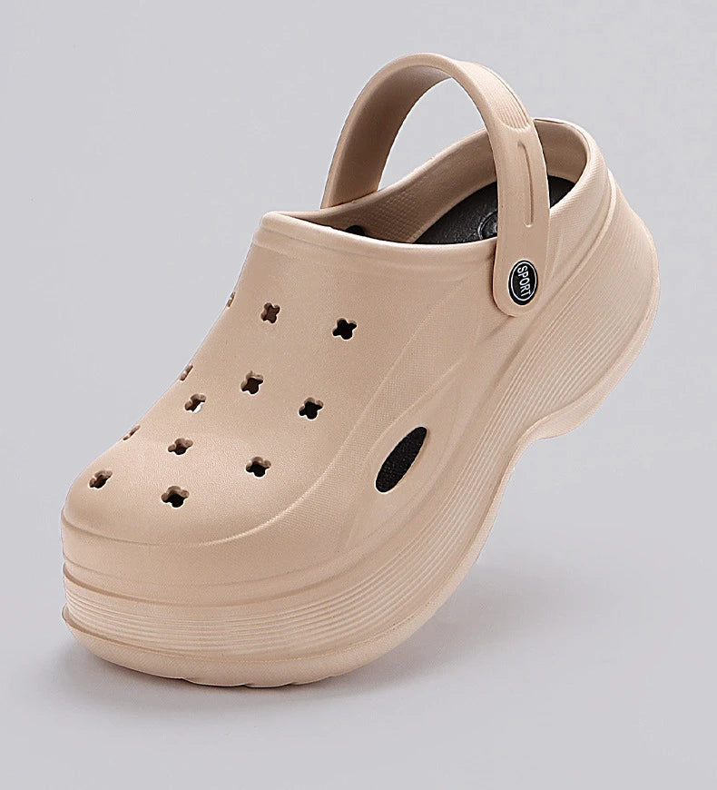 Chunky Platform Clogs Sandals for Women 2024 Summer Non-Slip Beach Slippers Woman Thick Bottom Eva Wedges Sandles Garden Shoes
