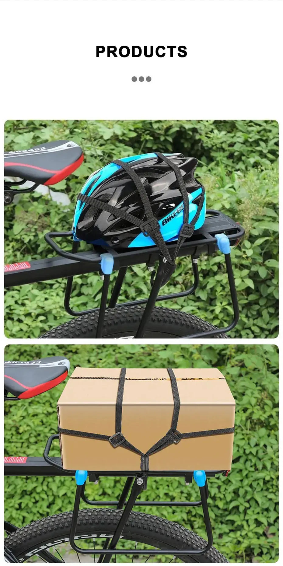 SEAMETAL Universal 60cm Motorcycle Luggage Strap Moto Helmet Gears Fixed Elastic Buckle Rope High-Strength Retractable Protect