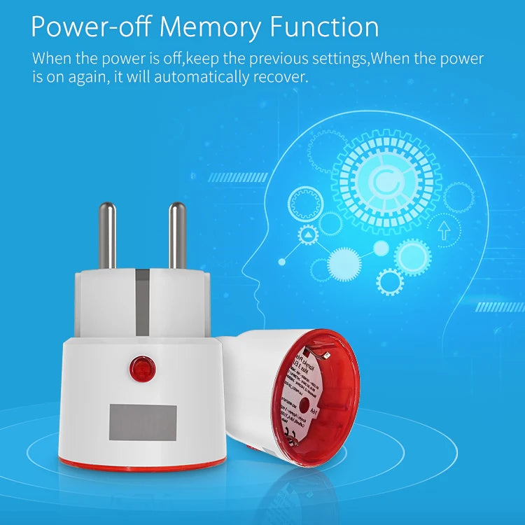 Tuya WiFi Smart Plug Socket EU 16A with Power Monitoring Timing Voice Control Works with Alexa Google Home Smart Life