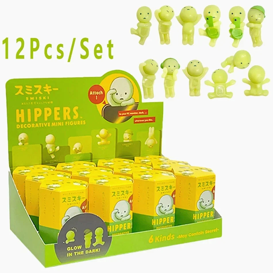 Smiski Cherry Blossom Stitch Series Blind Box Gift Mini Anime Figures Ornaments Dolls Fans Children Christmas Birthday Gift