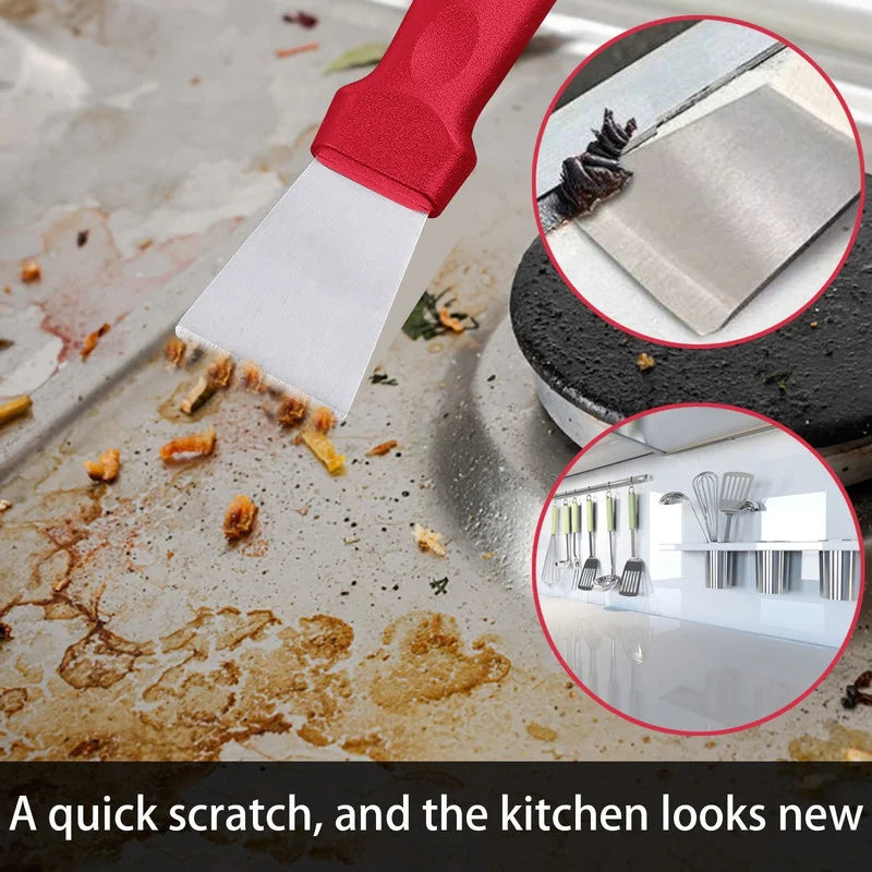 1 Pcs Convenient Cleaning Sharp Volute Scraper Household Range Hood Decontamination Stainless Steel Ice Shovel Tools
