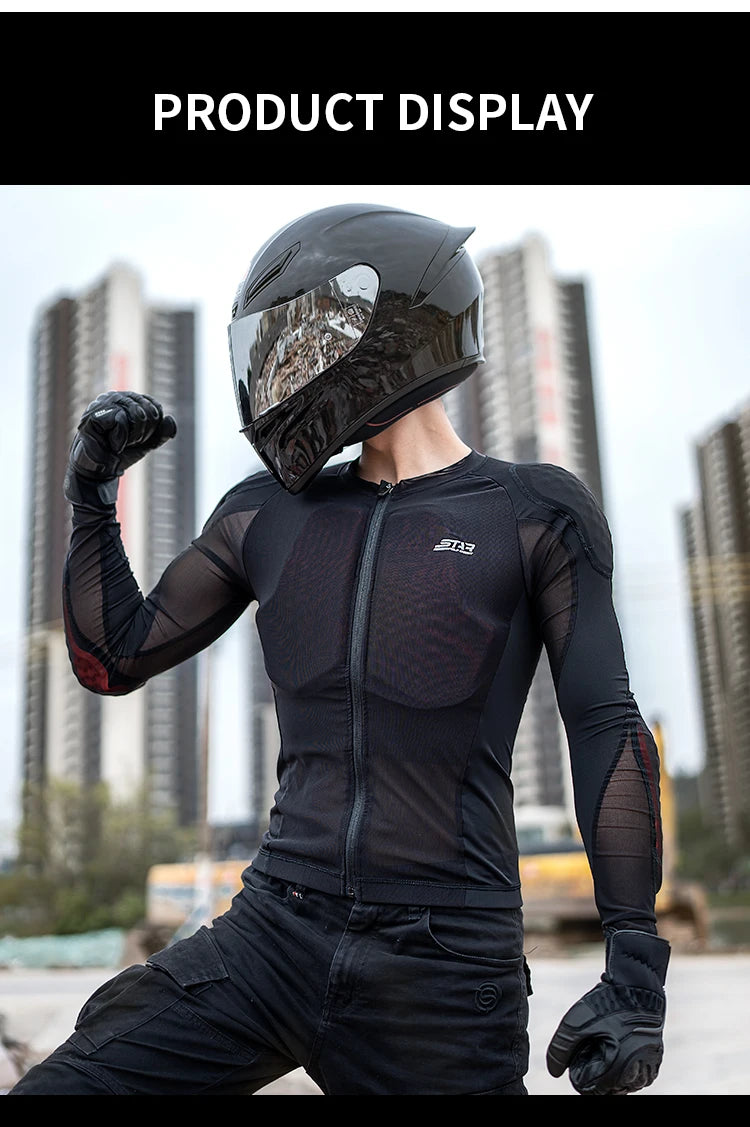 Summer Motorcycle Jackets Full Body Armor Protection Jacket For Motorbike Racing Lightweight Soft Motocross Clothing Moto Jacket