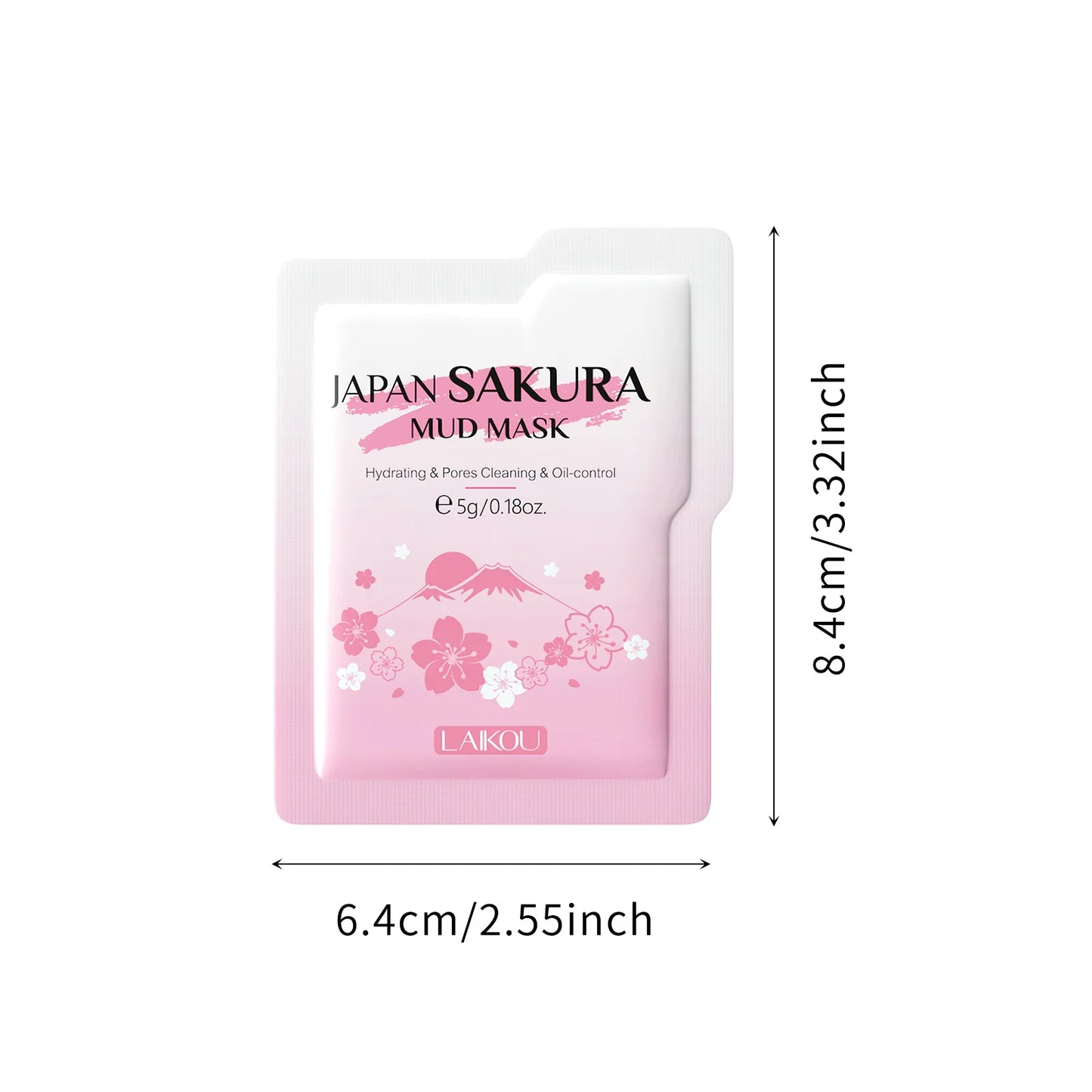 LAIKOU Japan Sakura Solid Mask Deep Cleansing Oil Control Balance Antioxidan Shrink Pores Remove Blackheads Mud Mask 5g
