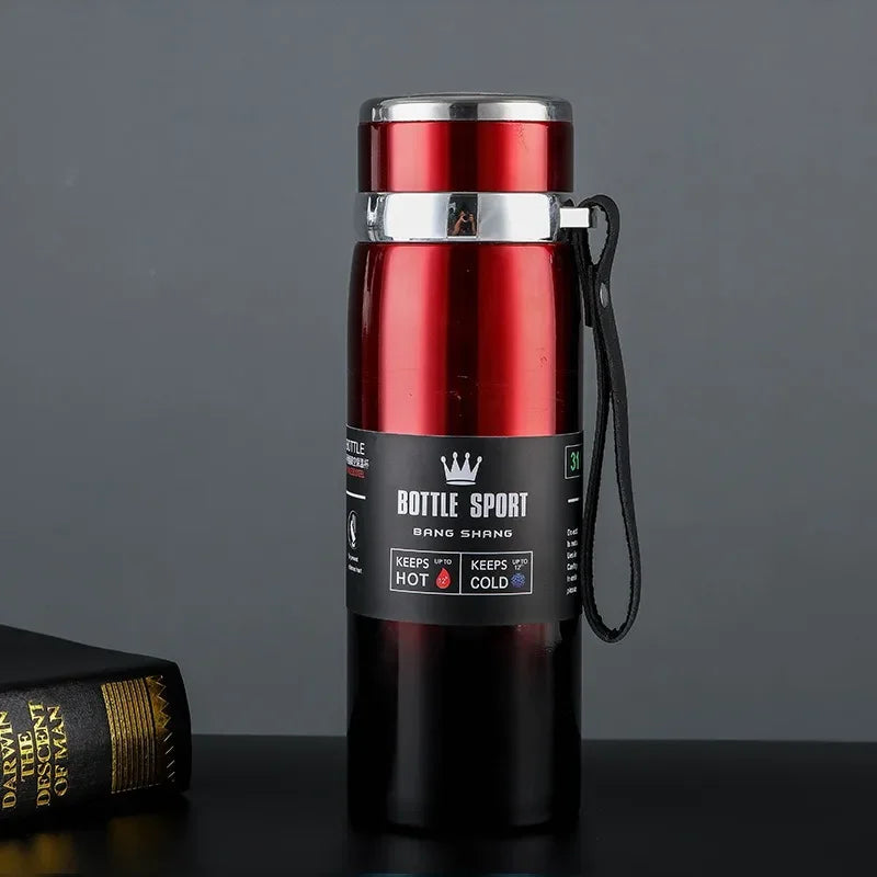 1L Thermal thermos Water Bottle Cold And Hot Coffee Thermal Thermos Vacuum Flasks Bottle Stainless Steel Thermos Bottle Gifts