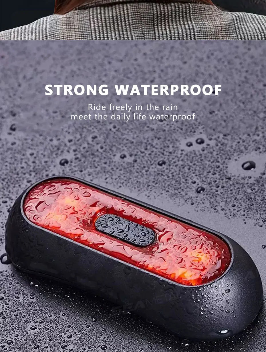 BLALION Motorcycle Helmet Light Bike Taillight Waterproof USB Rechargeable Bicycle Helmet Taillight Safety Signal Warning Lamp