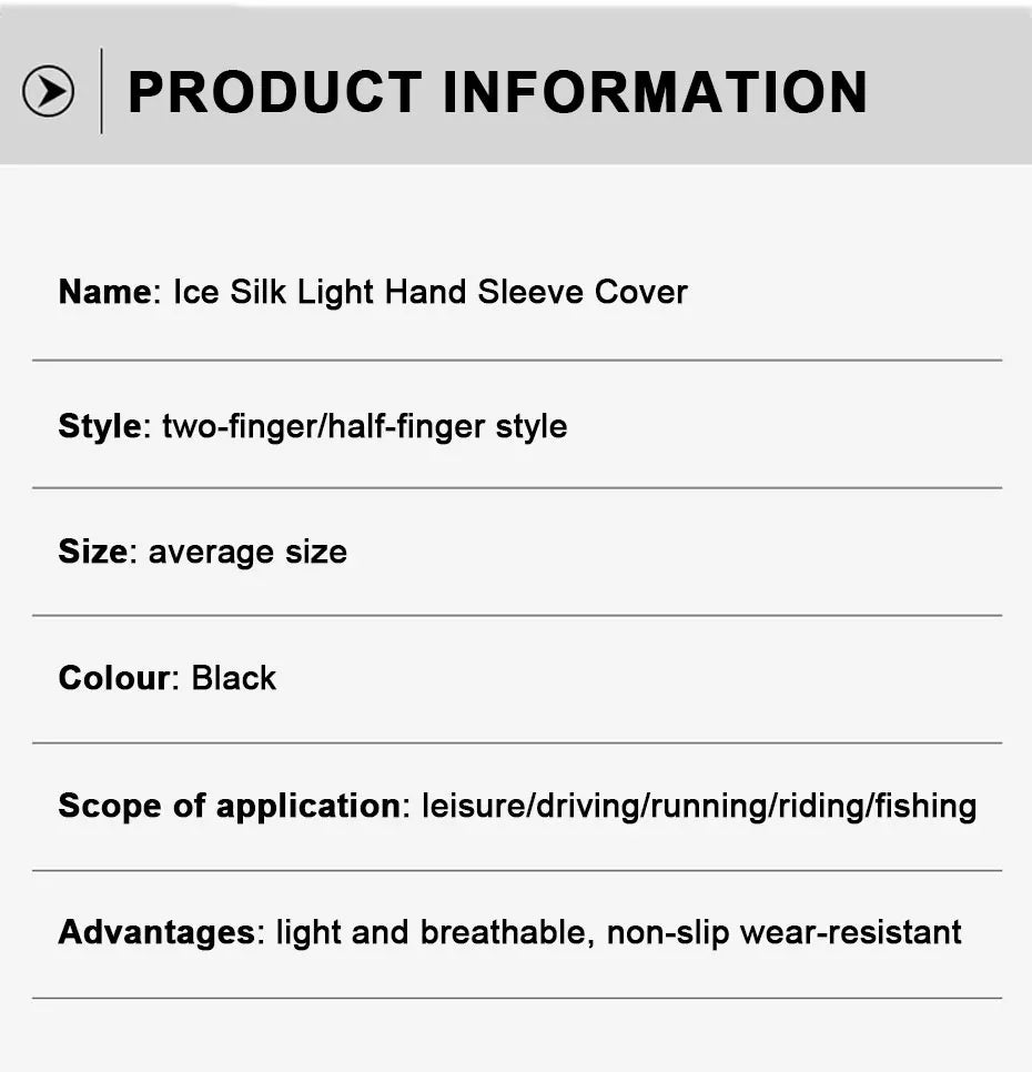 SEAMETAL Ice Silk Sun Protect Arm Sleeves High Elasticity Long Sleeves Ultraviolet-Proof Outdoor Car Driving Summer Cool Sleeve
