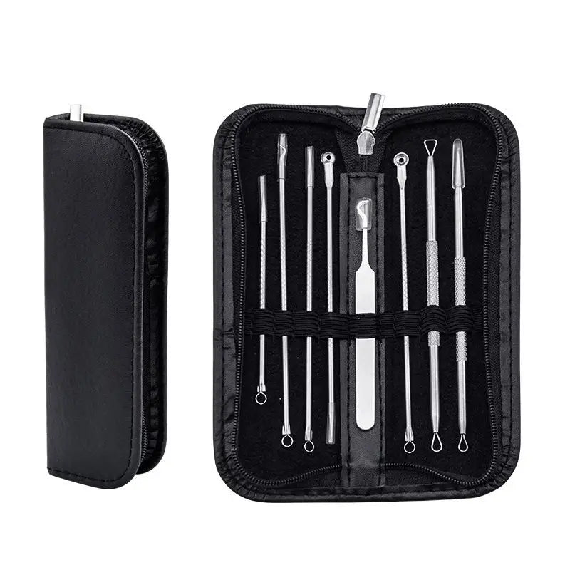 8pcs/set Color Pimple Comedone Extractor Tool Skin Care Acne Removal Kit for Pimples Blackheads Blemish Whitehead Removing Tool