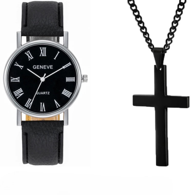 【Ready Stock】Kegllect Simple Roman Numerals Men Watch Casual Belt Men Quartz Watches