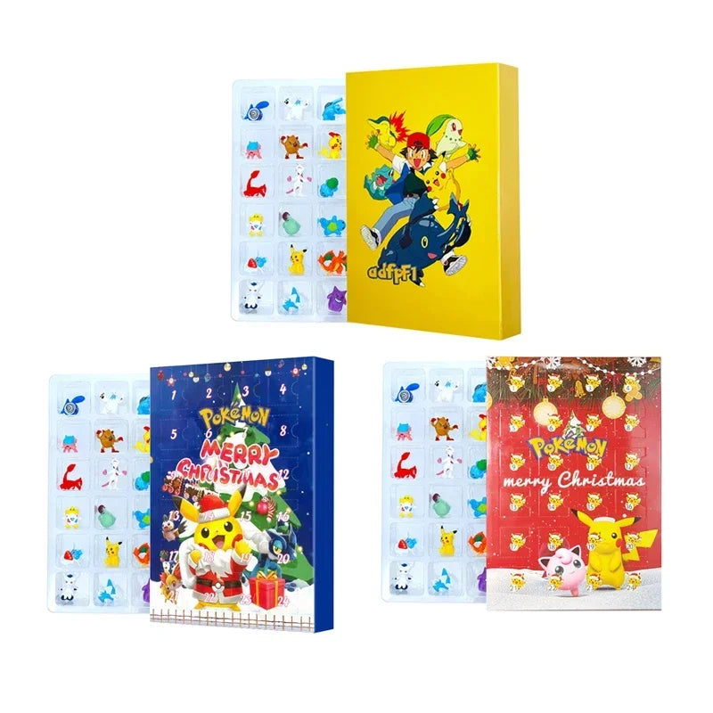 Pokemon Figure Christmas Halloween Advent Calendar Gifts Kawaii Pikachu Anime Figural Action 24Pcs Set Model Kid Toys