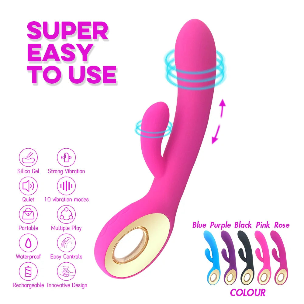 Vibrator for Women Clitoris Stimulator Silicone G-spot Female Masturbation Sex Toys rechargeable G spot vibrating Adult Goods