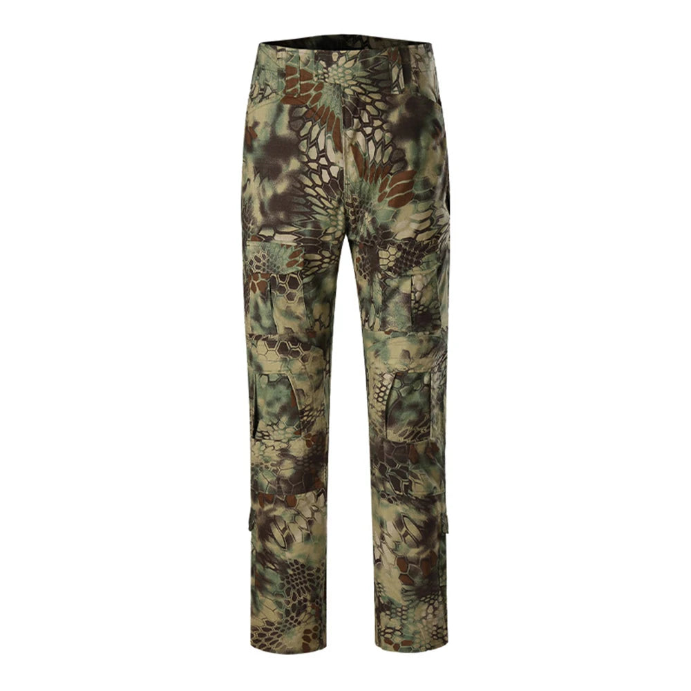 Tactical Camouflage Pants Outdoor Hunting Training Suit Combat Pants Ripstop Cargo Pants Men's Working Clothing Hiking Trousers