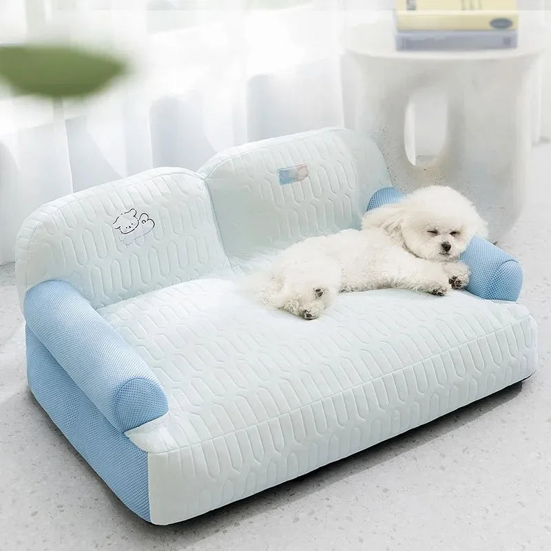 Cats Beds Summer Cooling Pet Bed Kitten Cushions Goods Houses Dog Mat Basket Accessory House Habitats Accessories PuppyThings