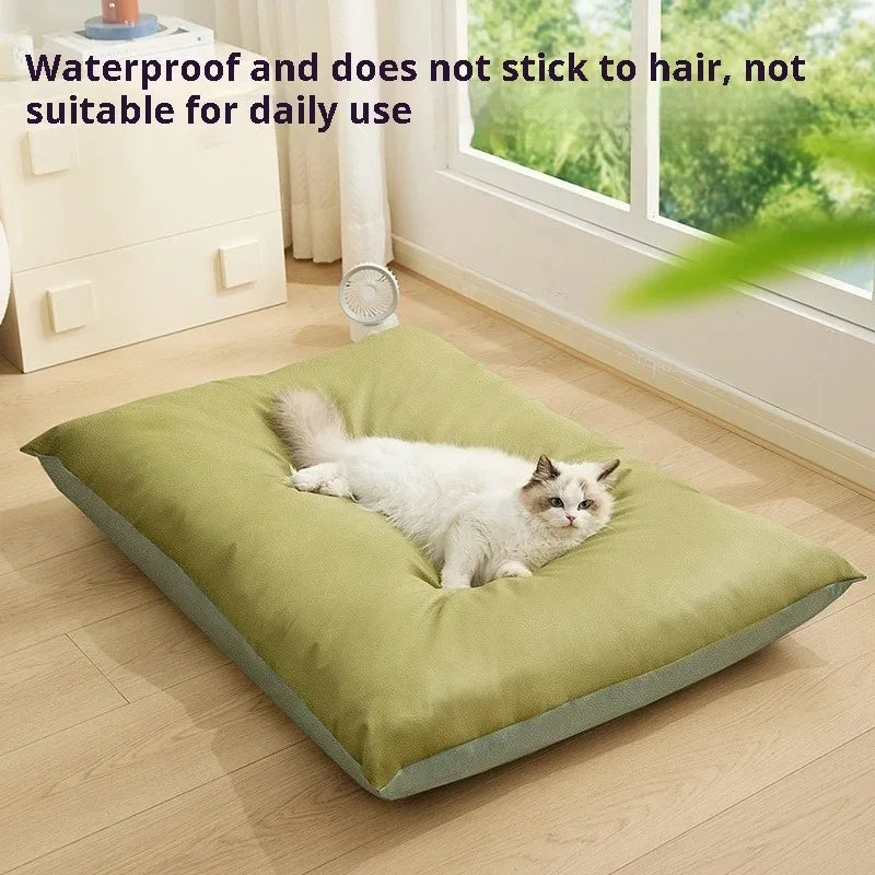 Cats Summer Beds Dog Cooling Bed Dogs Baskets Small Breeds Large Blanket Mat Pet Supplies Pets Accessories Sofa Big Cushion