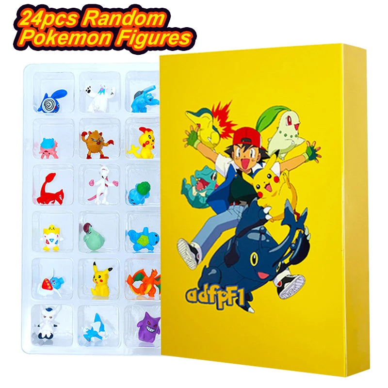 Pokemon Figure Christmas Halloween Advent Calendar Gifts Kawaii Pikachu Anime Figural Action 24Pcs Set Model Kid Toys