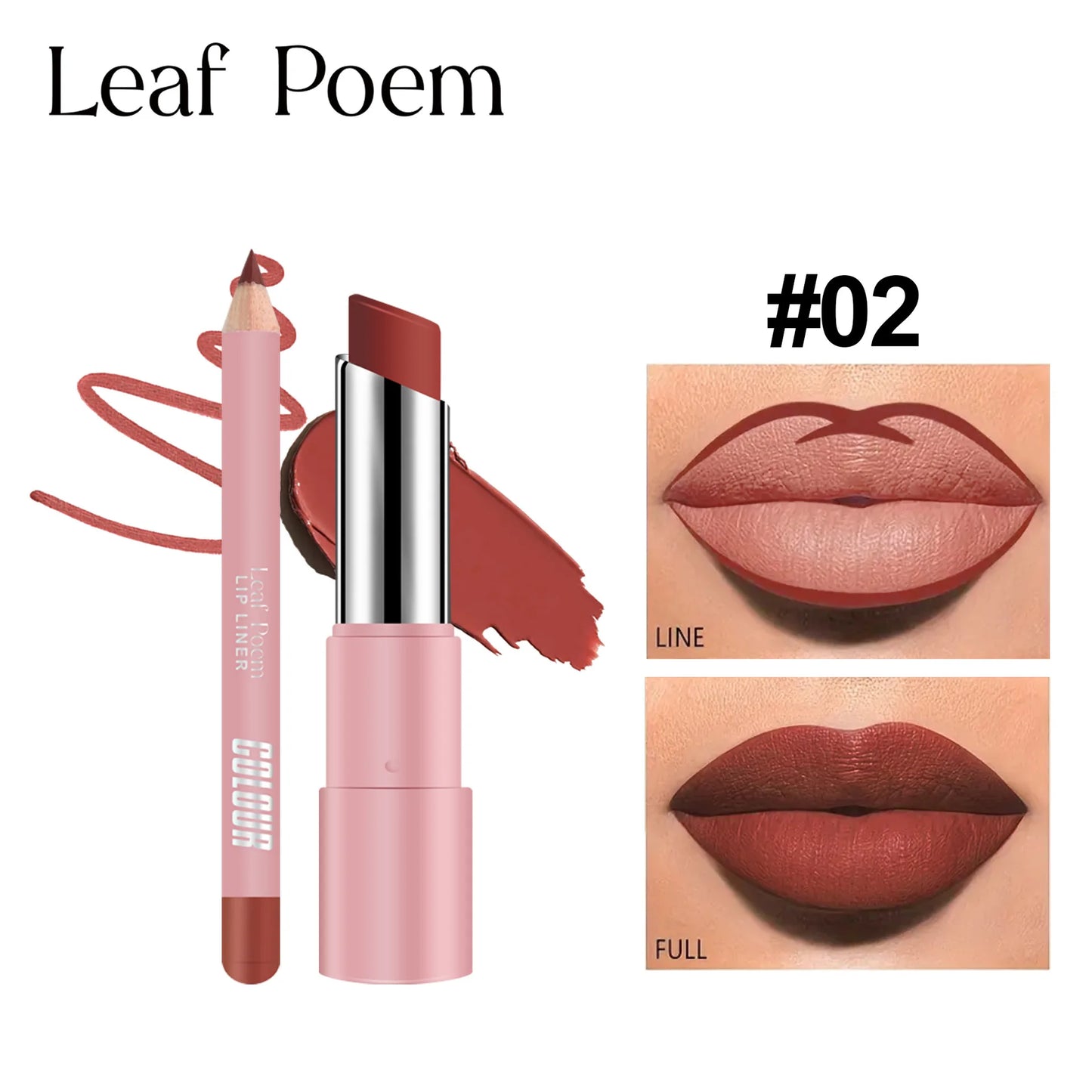 Velvet Matte Lip Liner Lipstick Pen Set Red Contour Tint Lipstick Sexy Red Contour Tint Lipstick Non-stick Cup Lipliner Pen Make