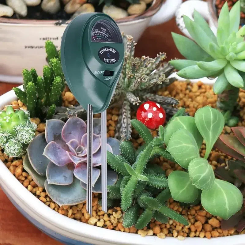 3 in 1 Soil PH Water Moisture Meter Acidity Humidity Sunlight Garden Plants Flowers Moist Tester Instrument Tool