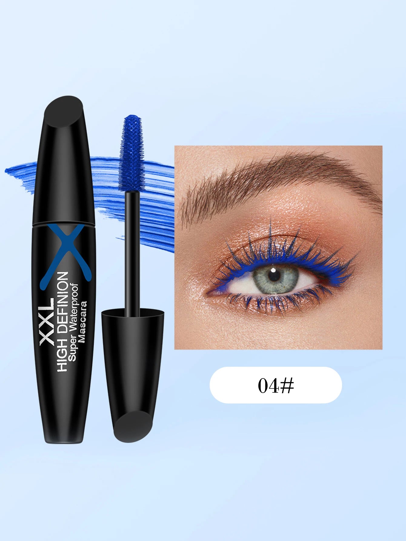 XXL plump 4D eye black waterproof, sweat proof, long-lasting, thick and slender mascara styling cream
