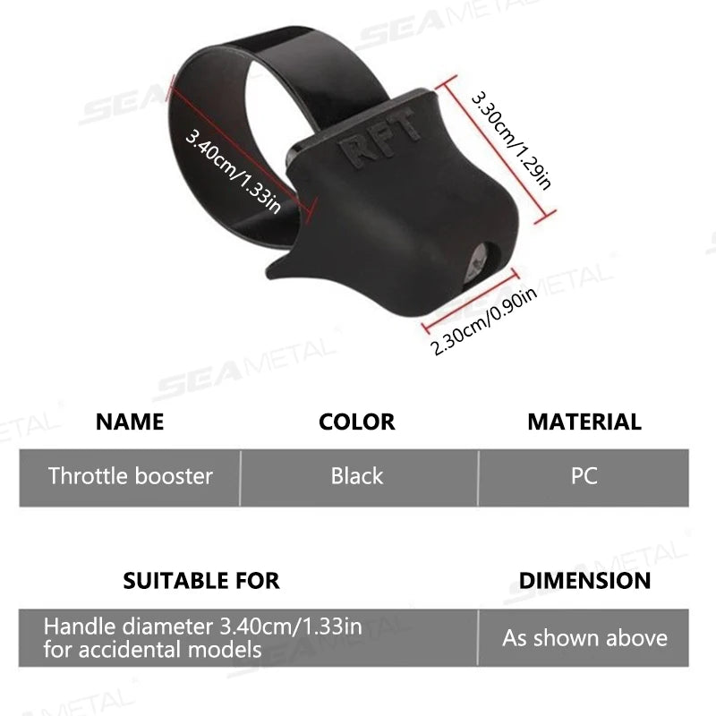 BLALION Motorcycle Throlette Holder Cruise Assist Control Wrist Rest Accelerator Booster Non-Slip Electric Less 34mm Handlebar