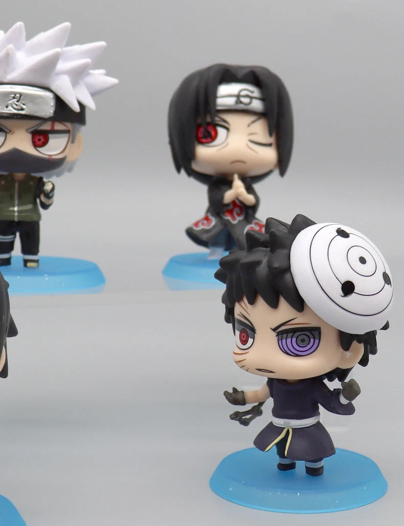 Hot Anime Naruto Action Figure Naruto Sasuke Kakashi Itachi Model Toys Desktop Ornament Decoration Gift Boy Girl Figure Toy