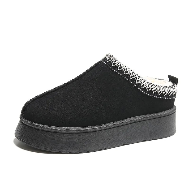 Winter Womens Slippers Fur Winter Warm Home Girls Slippers Women Man Casual Luxury Faux Suede Plush Shoes Thicken Indoor