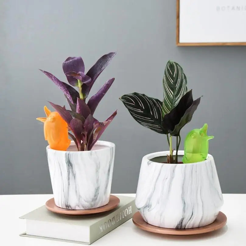 2 Pcs Garden Automatic Watering Tool Cute Birds Indoor Drip Watering System Kit Potted Plant Waterers Spike for Houseplant