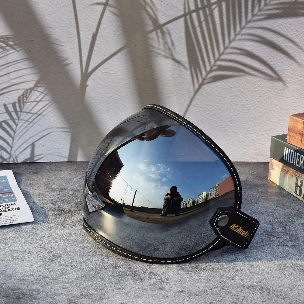 Universal Sun Visors For Motorcycle Helmet Open Face 3/4 Helmet Bubble Visor Anti-UV Motorbike Glasses Windproof Motocross Lens