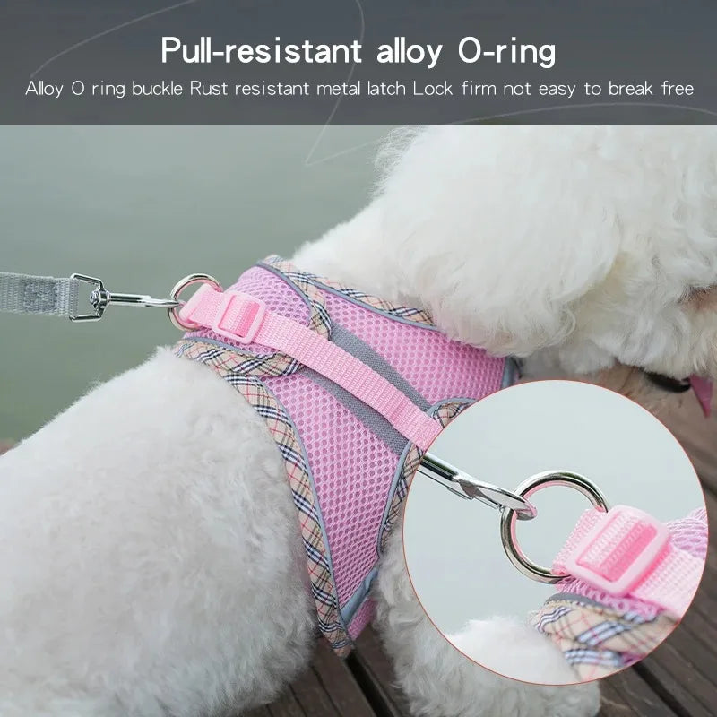 Chest Strap Dog Collar Leash Accessories Tactical Vest Cats Things for Dogs Big Harness Small Pet Supplies Collars Pets Products