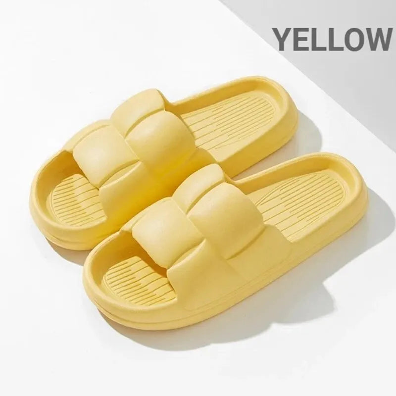 Summer Soft Shoes Cloud Slippers Indoor Mute Bathroom Anti-slip Slide Eva Beach Flip Flops Men Ladies Leisure Sandals