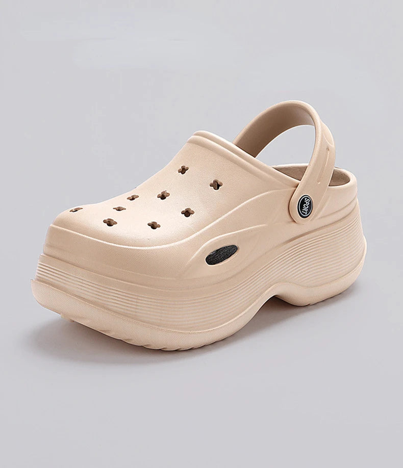 Chunky Platform Clogs Sandals for Women 2024 Summer Non-Slip Beach Slippers Woman Thick Bottom Eva Wedges Sandles Garden Shoes