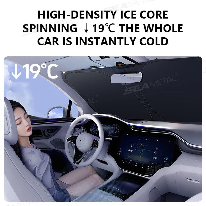 BLALION Folding Car Front Windshield Sun Shade Cover Visor Protector Interior Anti UV Sun Windscreen Parasol Auto Accessories