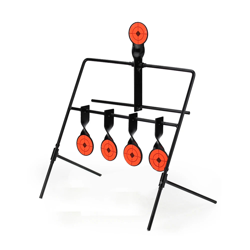 Rotating Target Reset Shooting for Rifle Pistol CS Outdoor Hunting Training Aim Practice Accessories Wind Chime Shooting Target