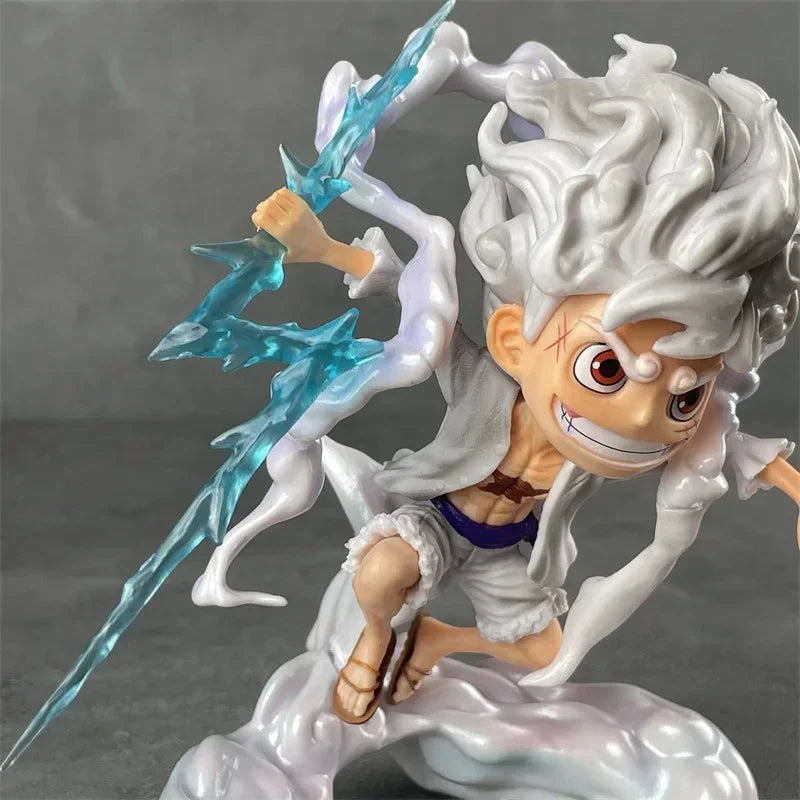 One Piece Anime Figure Toys SD Nika Luffy 5th Gear Awake Figurine 16CM PVC Action Figures Collection Model Ornaments Gifts Toys