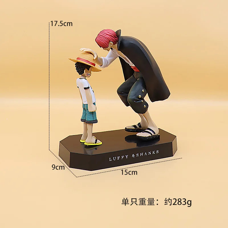 18cm One Piece Anime Figure toy Four Emperors Shanks Straw Hat Luffy Action Figure Sabo Ace Sanji Roronoa Zoro Figurine