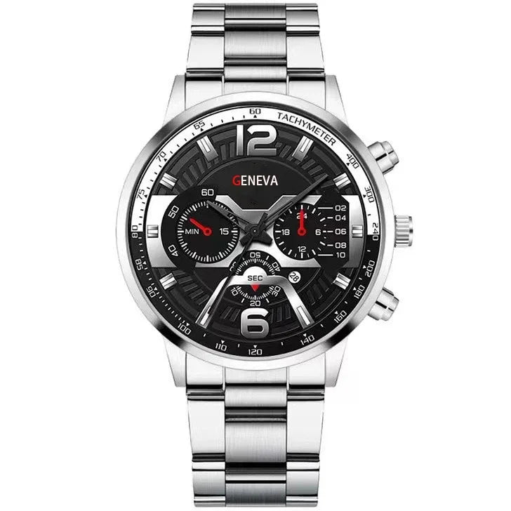 Kegllect Men Watches Business Chronograph Watch Luxury Gold Stainless Steel Quartz Wristwatch