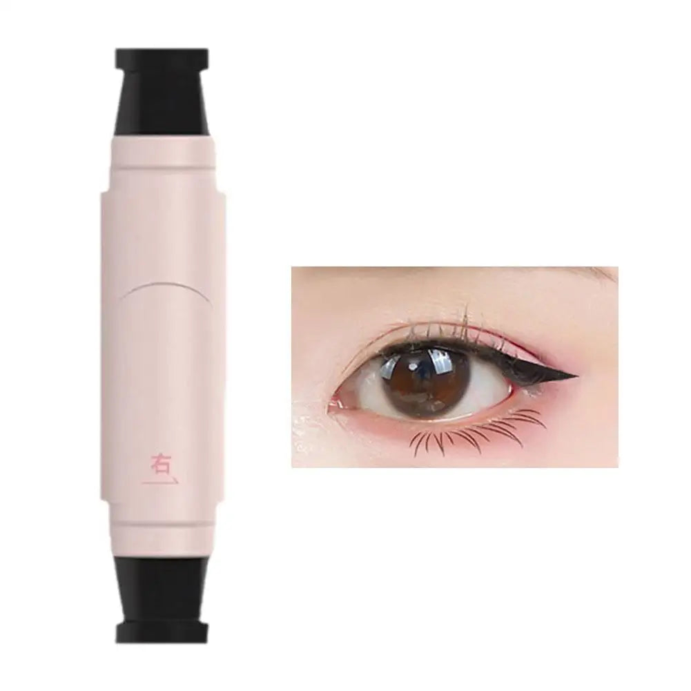Black Brown Integrated Eyeliner Stamp Precise Outline Signet Eye Liner Extension Stamps Liquid Eyeliner Pen Waterproof Lasting