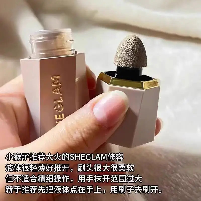 SHEGLAM Makeup Set-Hydrating Primer Glue Pre-Makeup Gel, Matte Oil Control Setting Spary, Liquid Blush, Contouring, Makeup